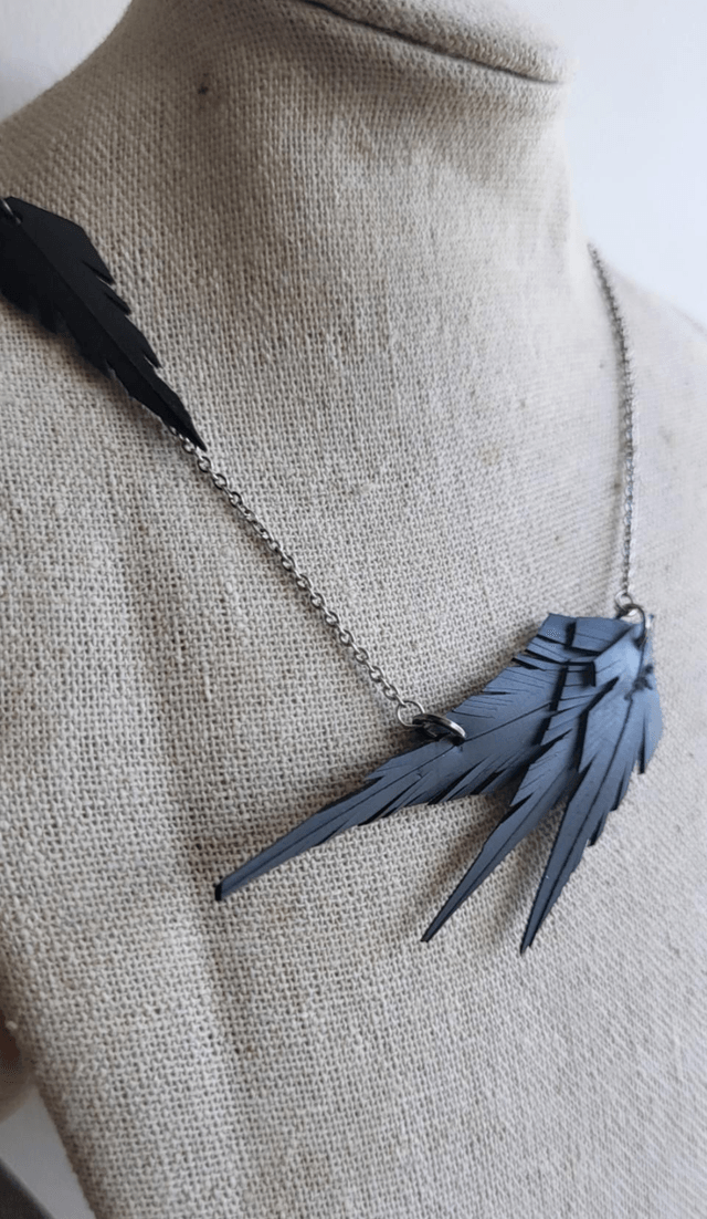 Collier Mélia 3 plumes